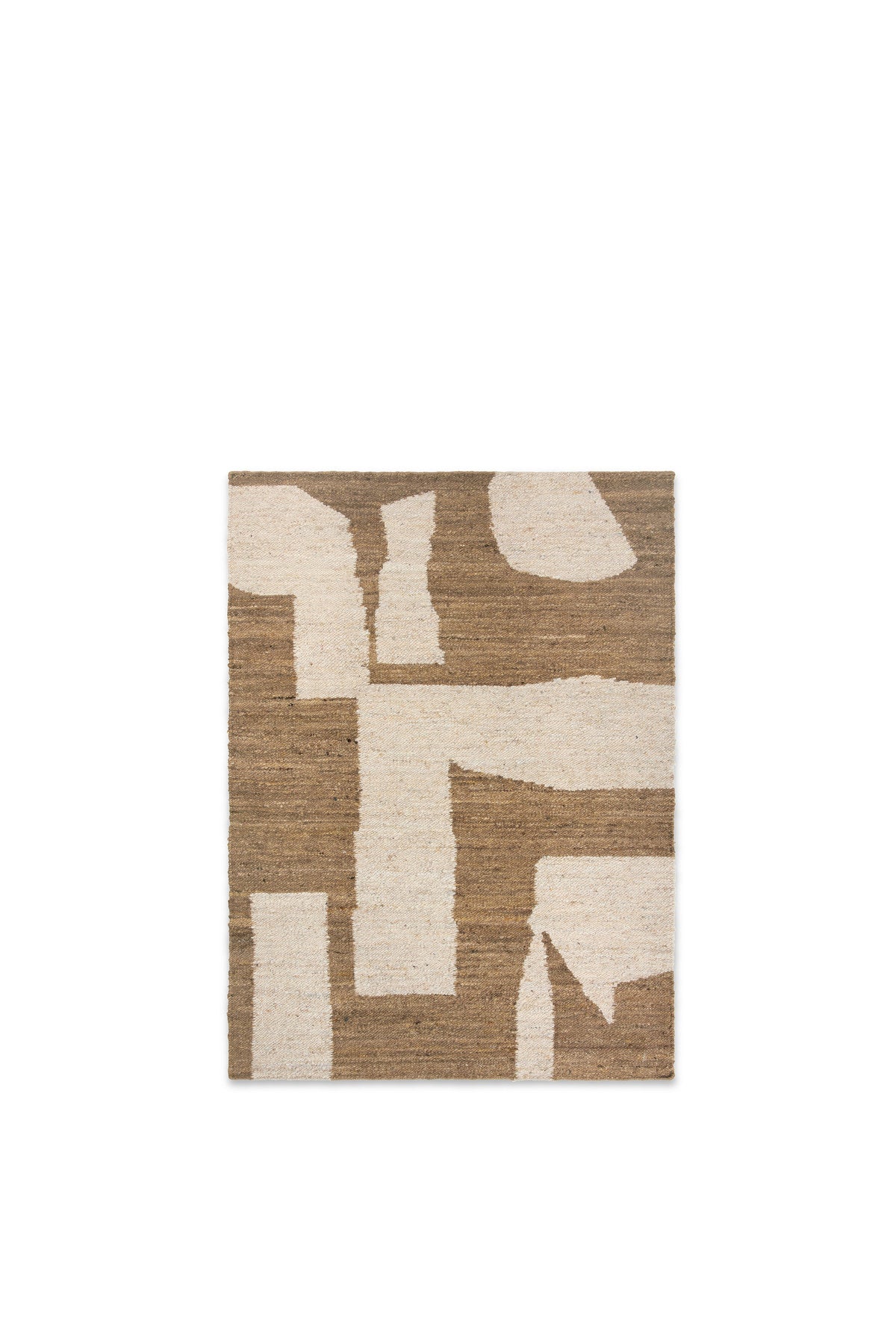Piece Teppich in Off-White/Toffee präsentiert im Onlineshop von KAQTU Design AG. Teppich ist von Ferm Living