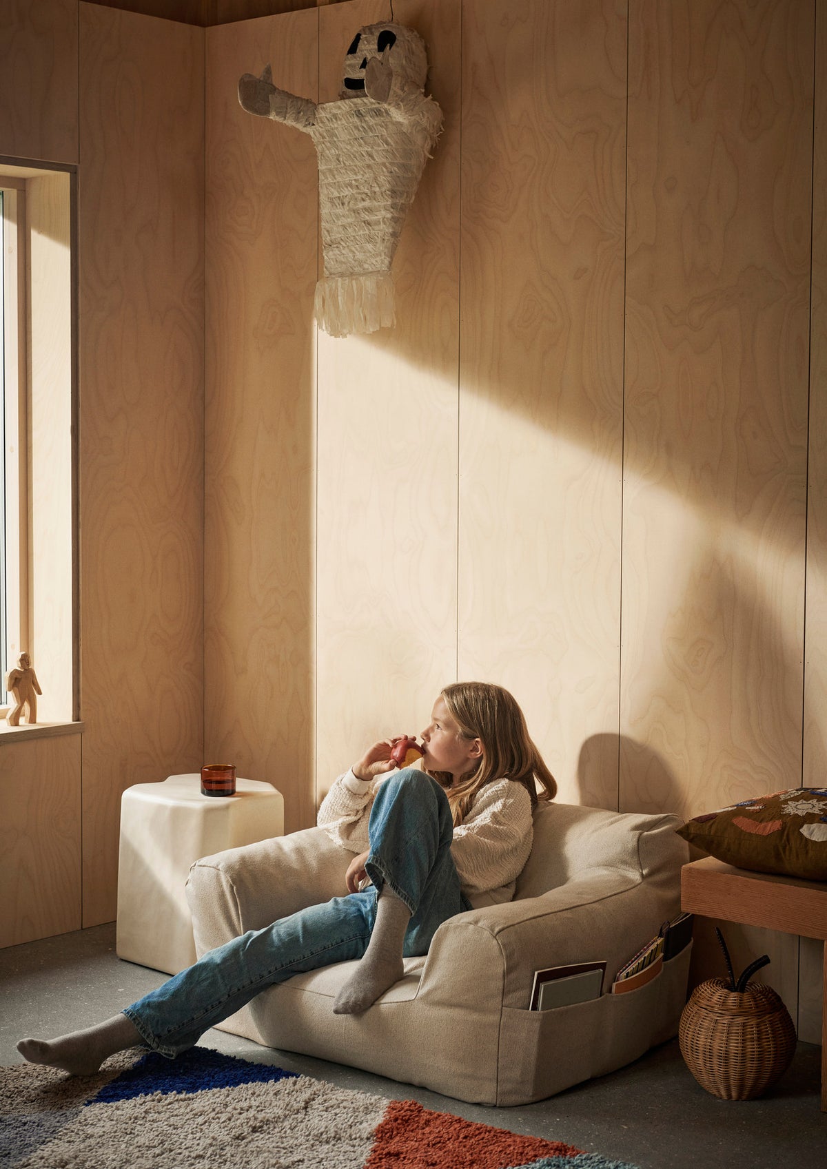 Billow Sitzsack in Off-White präsentiert im Onlineshop von KAQTU Design AG. Sitzsack ist von Ferm Living