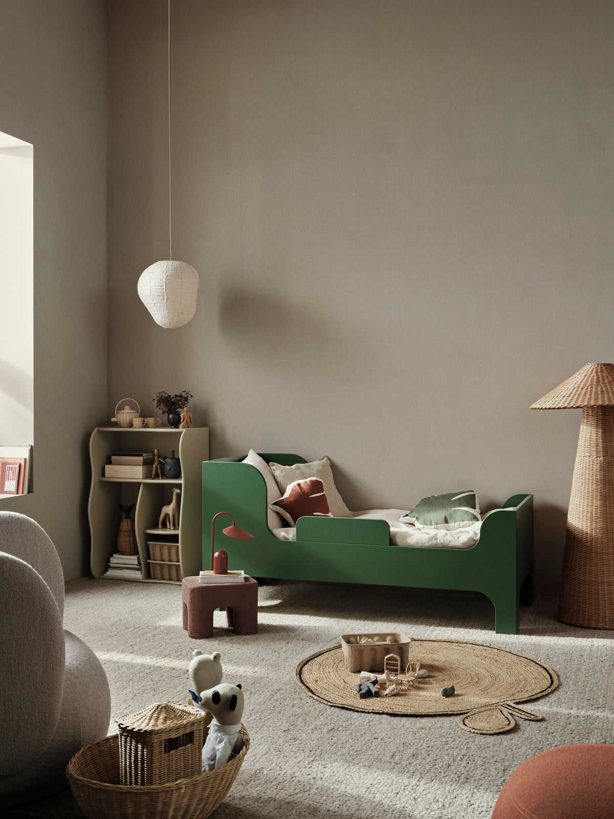 Kurbis Lampenschirm 40 in Natural präsentiert im Onlineshop von KAQTU Design AG. Lampenschirm ist von Ferm Living