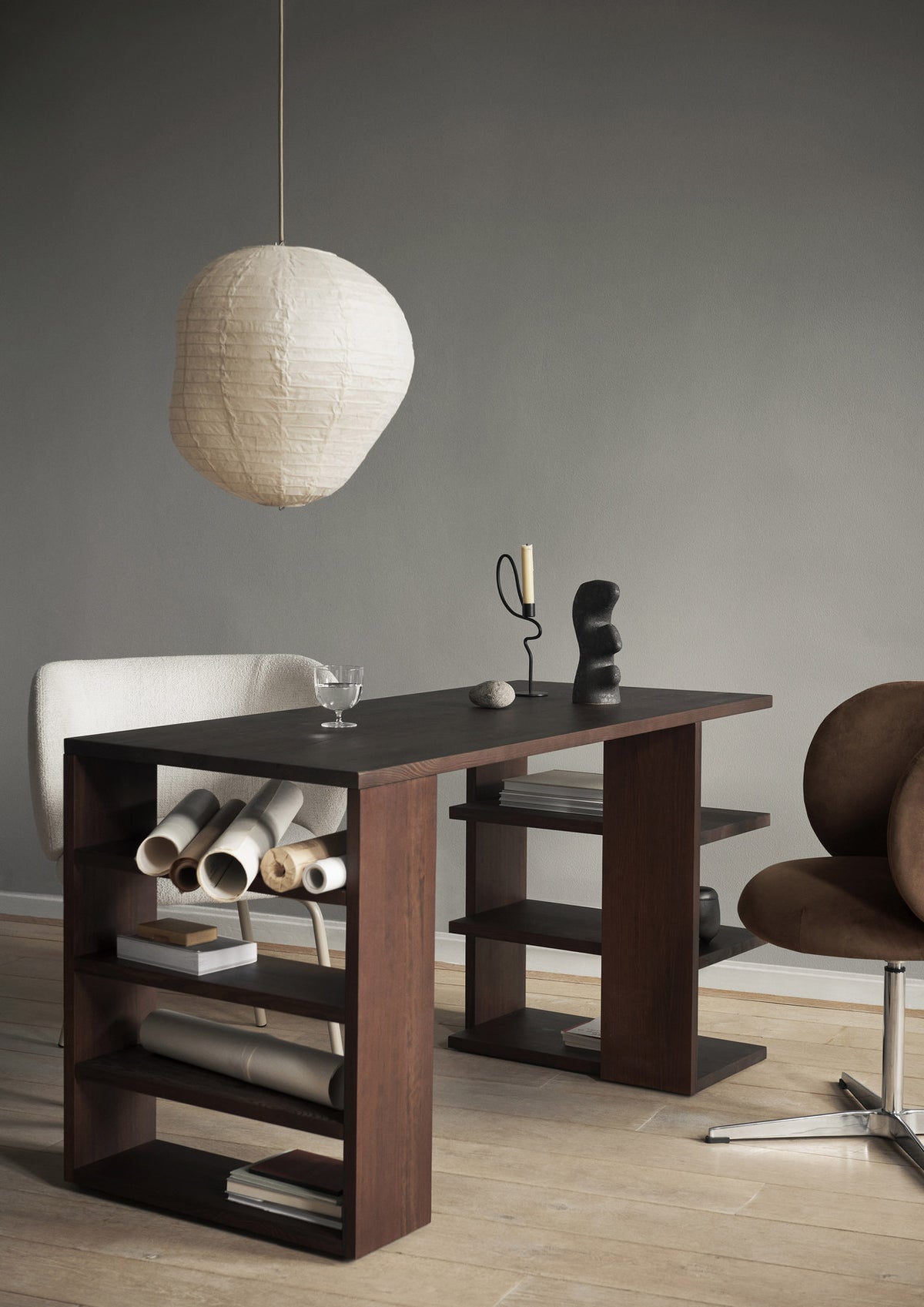 Kurbis Lampenschirm 60 in Natural präsentiert im Onlineshop von KAQTU Design AG. Lampenschirm ist von Ferm Living