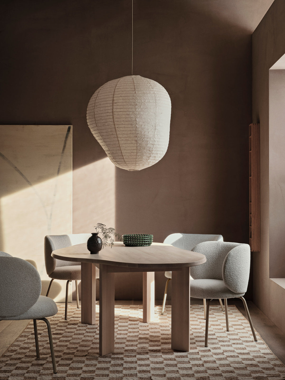 Kurbis Lampenschirm 80 in Natural präsentiert im Onlineshop von KAQTU Design AG. Lampenschirm ist von Ferm Living