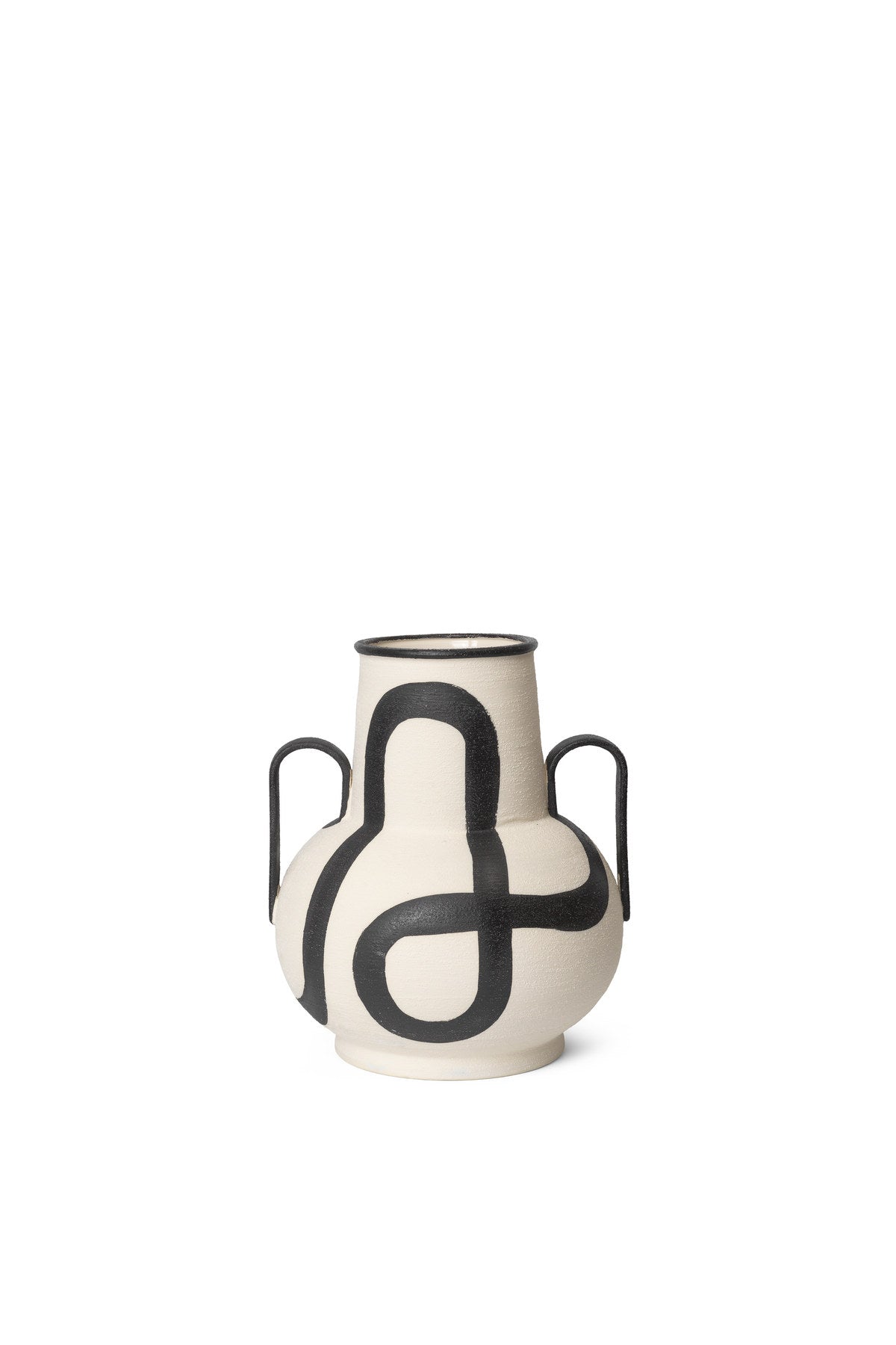 Trace Vase in Off-White präsentiert im Onlineshop von KAQTU Design AG. Vase ist von Ferm Living