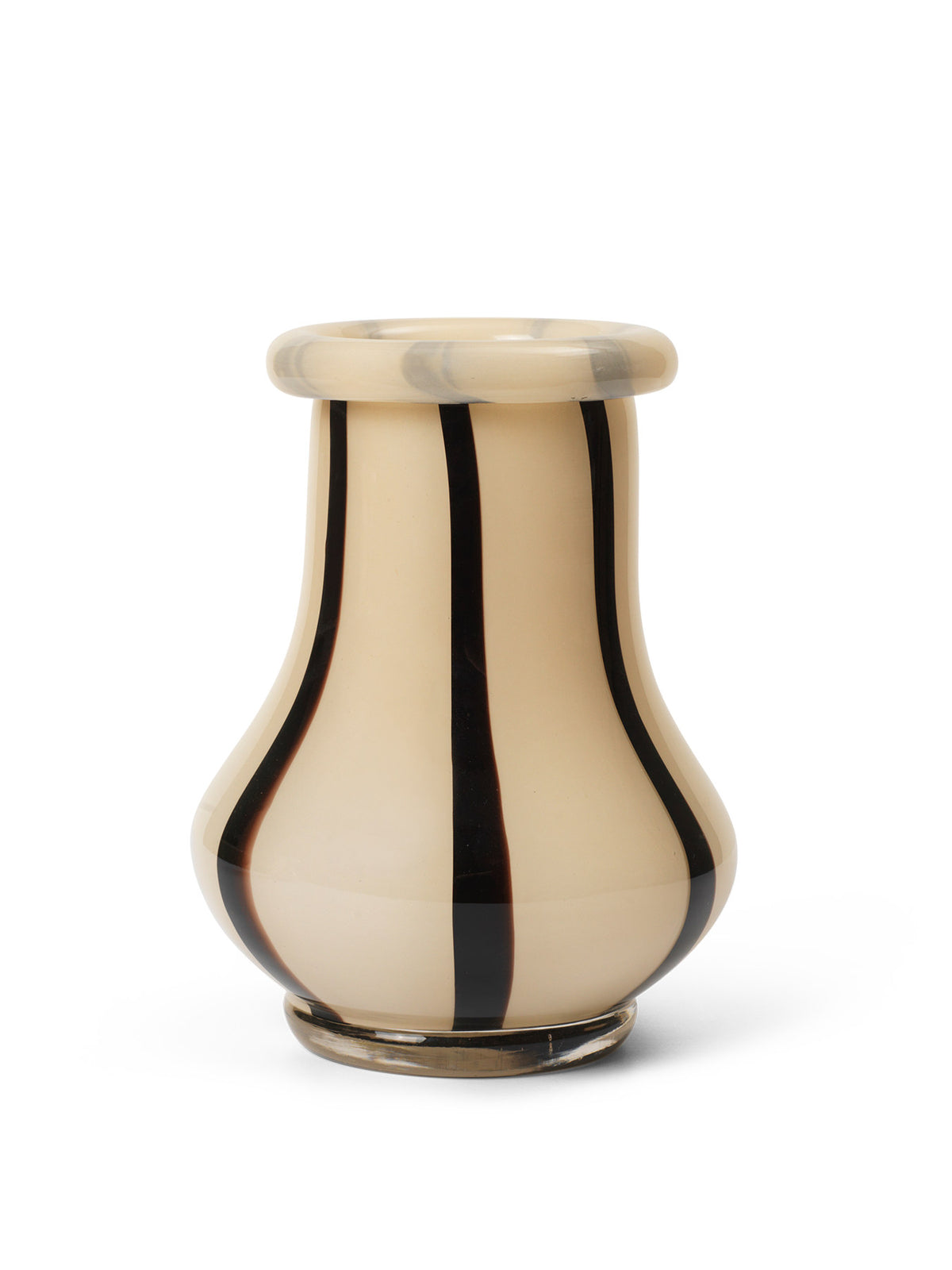 Riban Vase H19 in Cream präsentiert im Onlineshop von KAQTU Design AG. Vase ist von Ferm Living