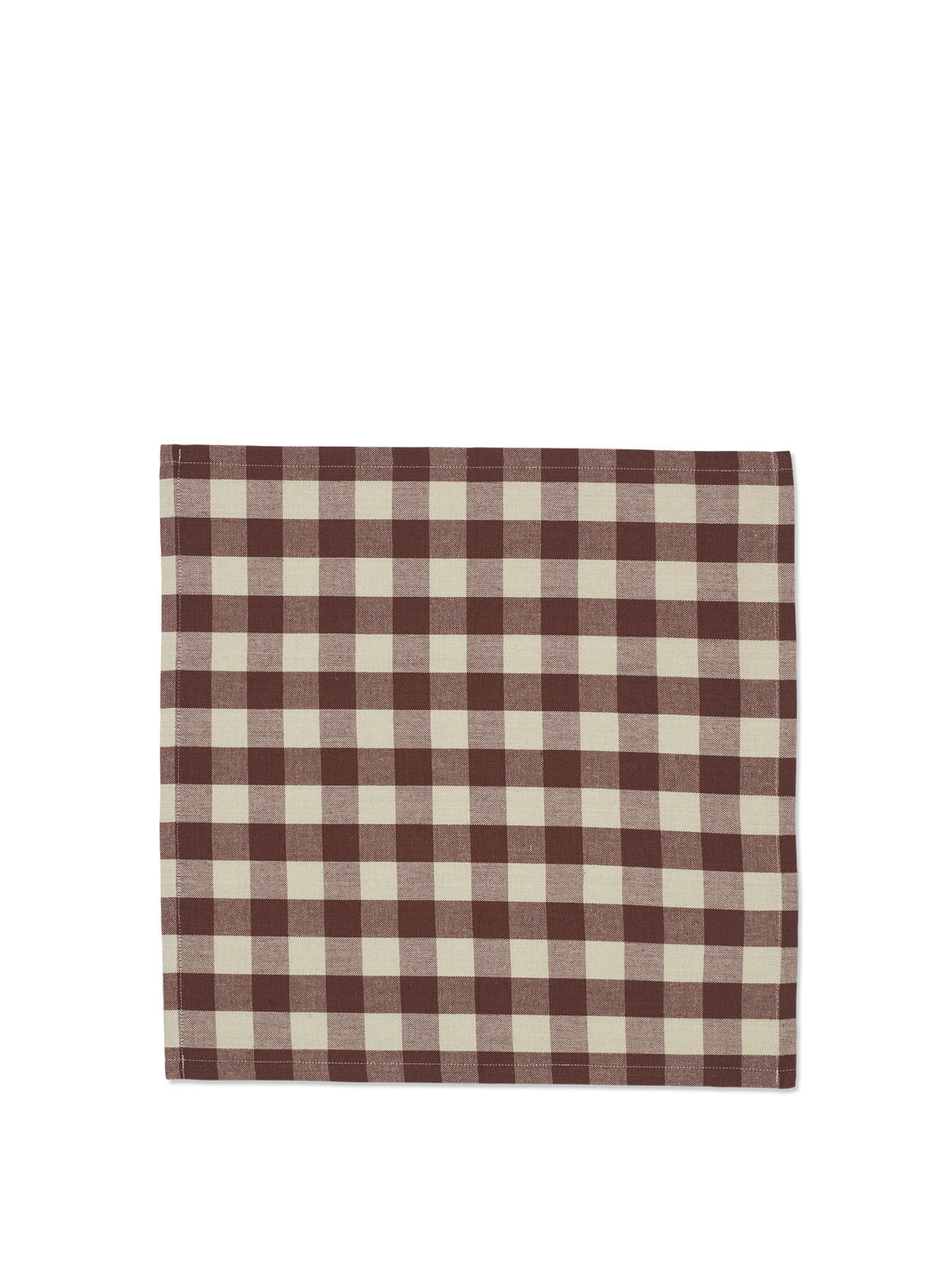Bothy Check Napkins Set of 4 in Cinnamon/Grey Gre präsentiert im Onlineshop von KAQTU Design AG. Servietten ist von Ferm Living