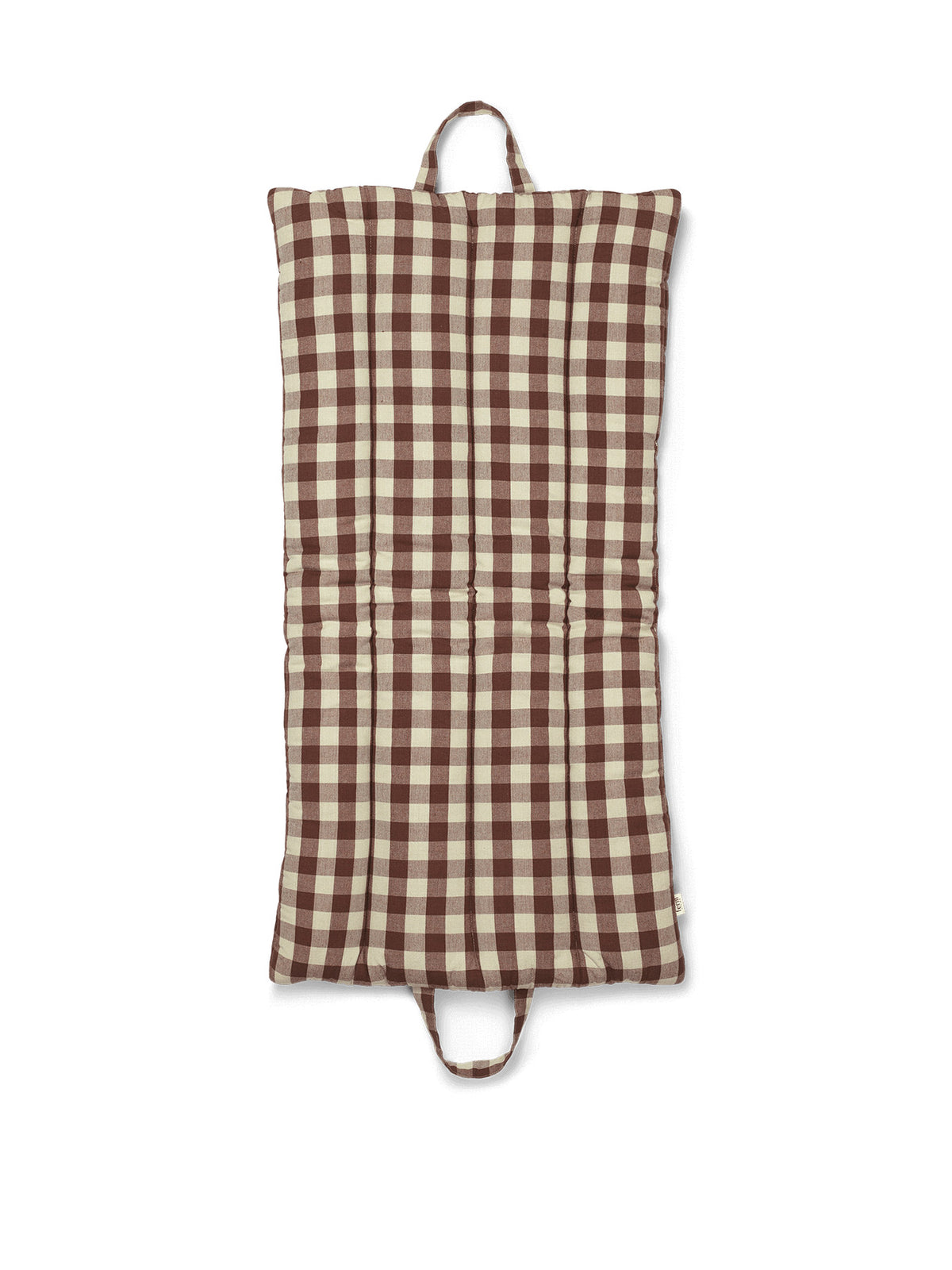 Bothy Check Folding Mat in Cinnamon/Green präsentiert im Onlineshop von KAQTU Design AG. Sitzpolster ist von Ferm Living