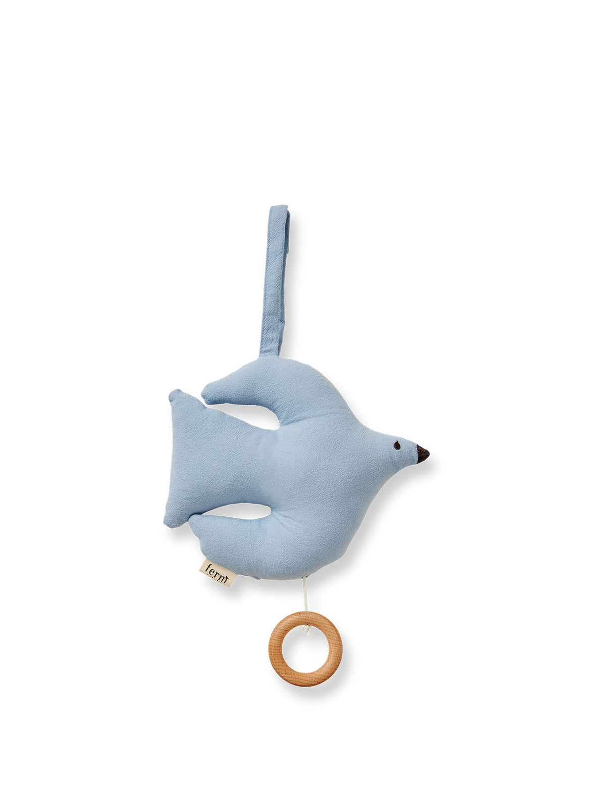 Swif Bird Music Mobile in Blue Fog präsentiert im Onlineshop von KAQTU Design AG. Objekte Kids ist von Ferm Living