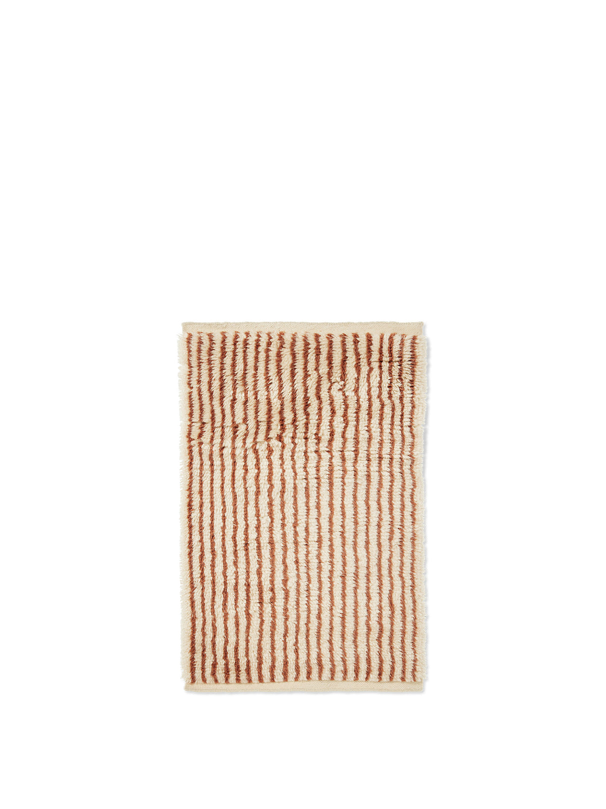 Kami Knotted Teppich 80 x 120 in Offwhite/Red Brown präsentiert im Onlineshop von KAQTU Design AG. Teppich ist von Ferm Living