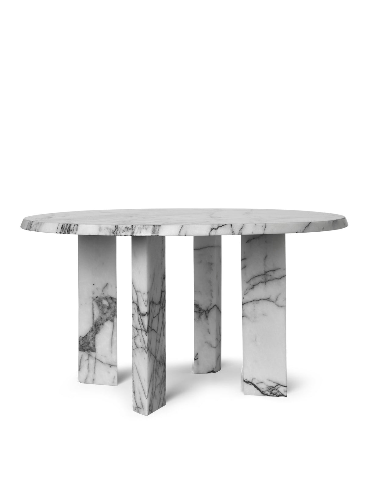 Taula Coffee Table in White/Charcoal präsentiert im Onlineshop von KAQTU Design AG. Couchtisch ist von Ferm Living