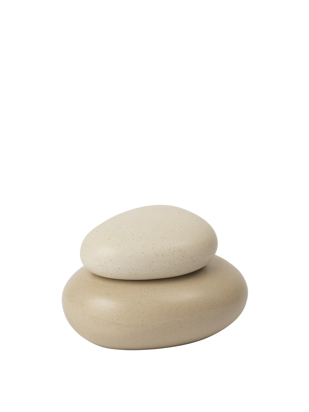 Pebble Box in Sand/Creme präsentiert im Onlineshop von KAQTU Design AG. Aufbewahrungsbox ist von Ferm Living