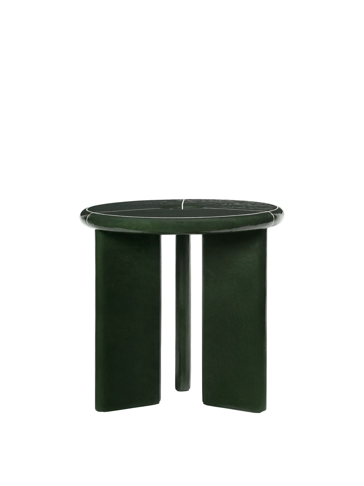 Deya Beistelltisch Ø47 in Dunkelgrün präsentiert im Onlineshop von KAQTU Design AG. Beistelltisch Outdoor ist von Ferm Living