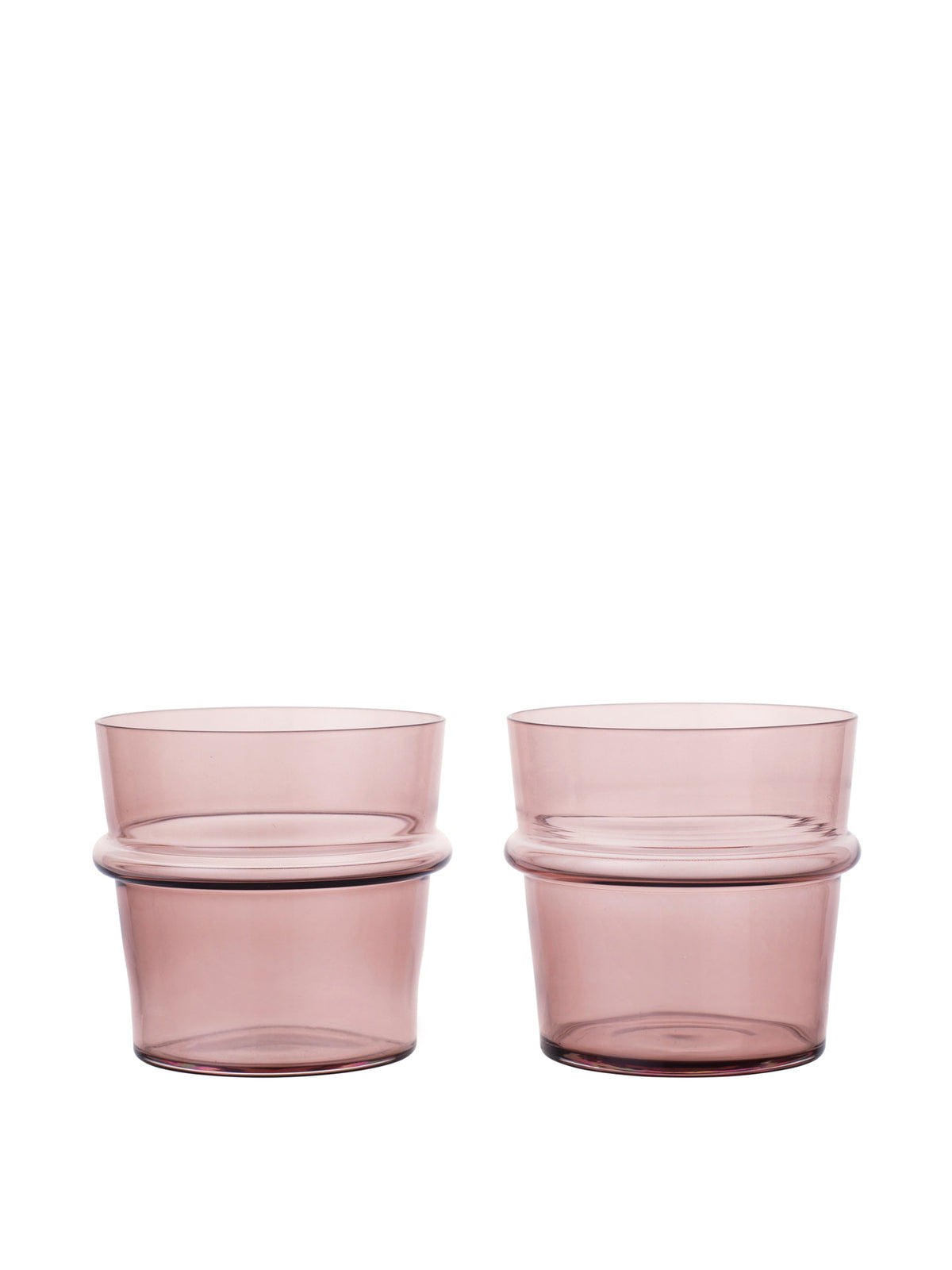 Boya Gläser Low Set aus 2 in Malve präsentiert im Onlineshop von KAQTU Design AG. Glas ist von Ferm Living
