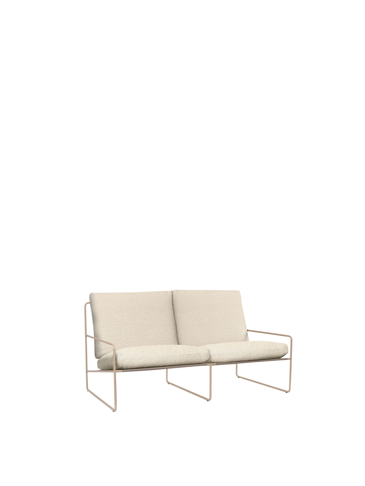 Desert 2-Sitzer in Kaschmir/Off-weiss präsentiert im Onlineshop von KAQTU Design AG. Lounge Sofa ist von Ferm Living