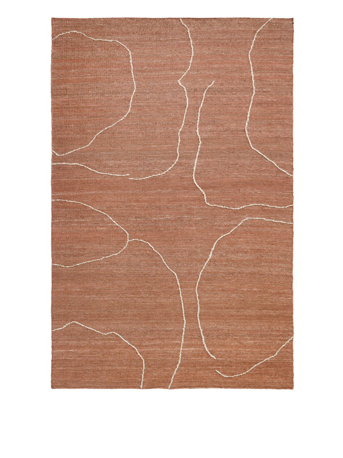 Gesso Jute Teppich 200 x 300 in Terrakotta/Weisslich präsentiert im Onlineshop von KAQTU Design AG. Teppich ist von Ferm Living