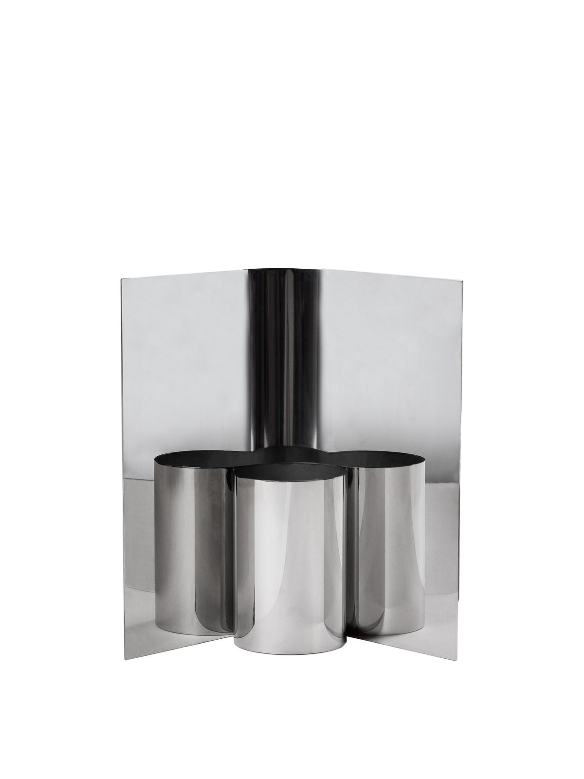 Eddy Vase in Spiegelpoliert präsentiert im Onlineshop von KAQTU Design AG. Vase ist von Ferm Living