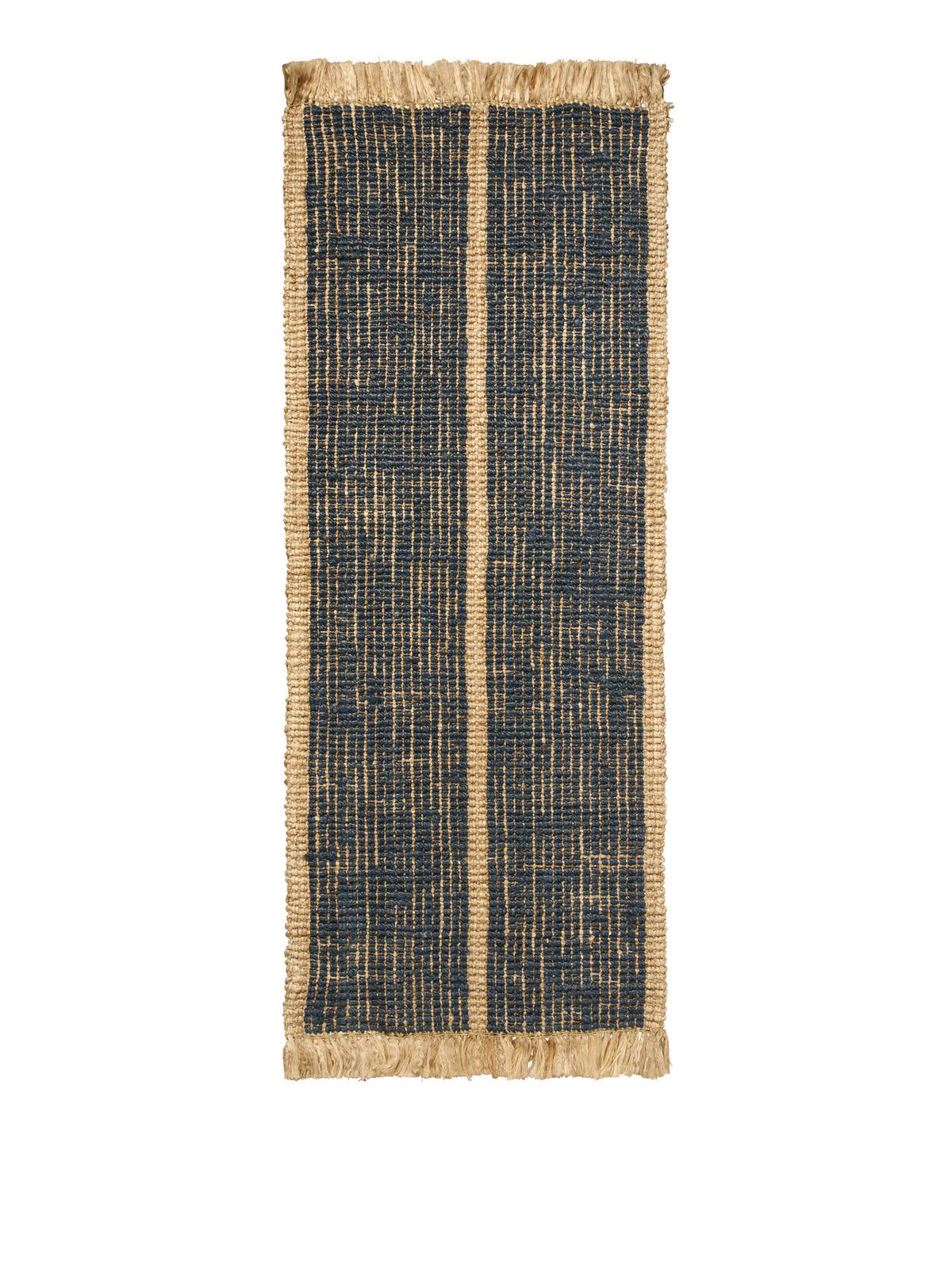 Athen Stripes Läufer 80 x 200 in Natürlich/Tintenblau präsentiert im Onlineshop von KAQTU Design AG. Teppich ist von Ferm Living