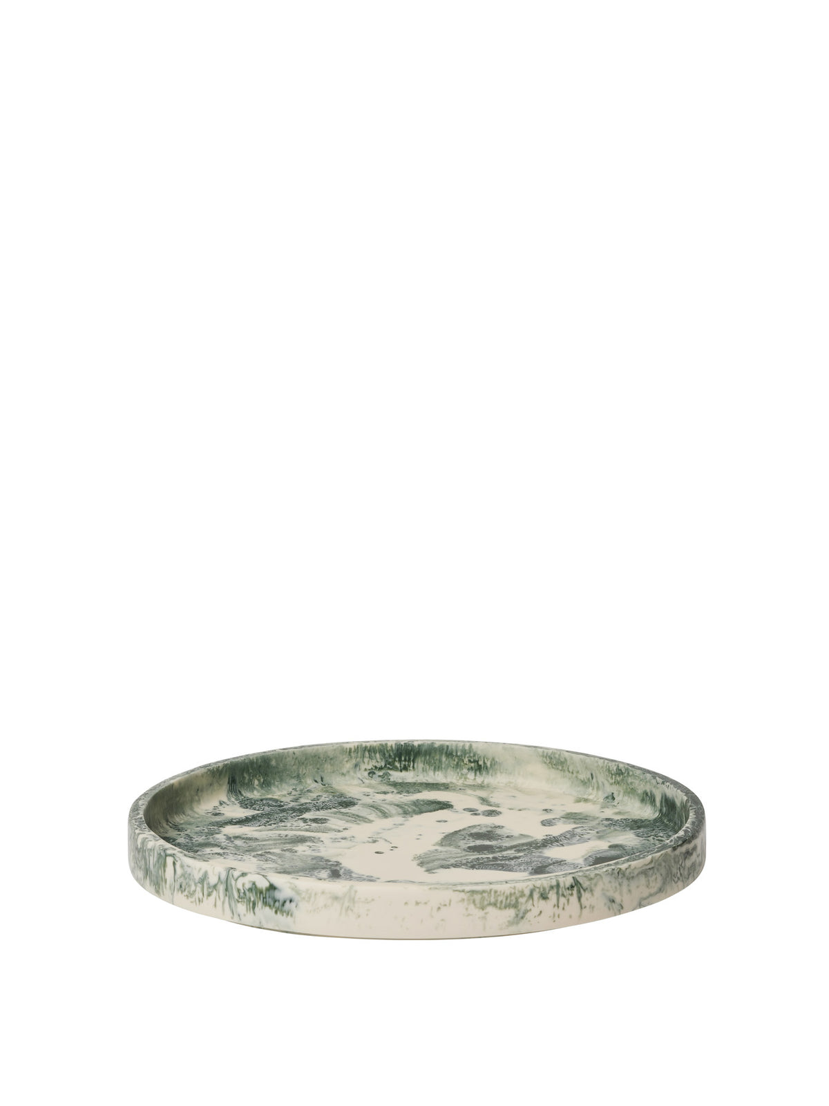 Mist Tray Ø30 in Emerald Off-white präsentiert im Onlineshop von KAQTU Design AG. Tablett ist von Ferm Living