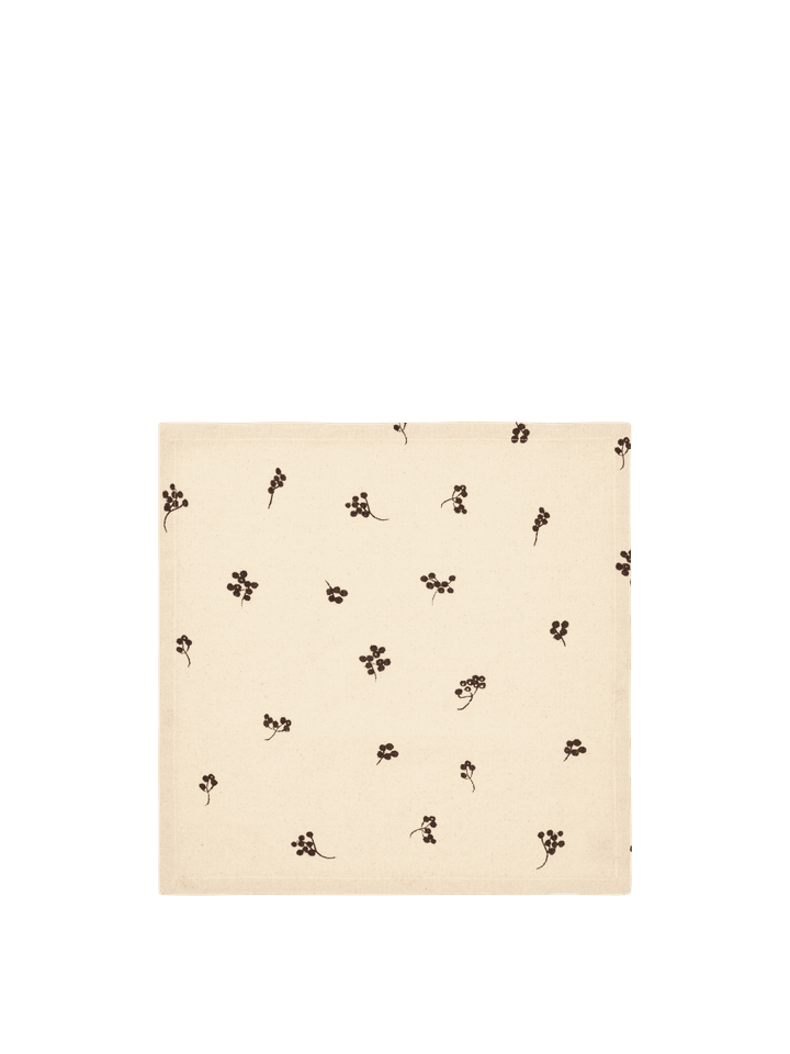 Baies Servietten  Set aus 4  in Natürliche/Dunkle Schokolade präsentiert im Onlineshop von KAQTU Design AG. Textile ist von Ferm Living