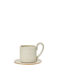 Flow Becher mit Untertasse