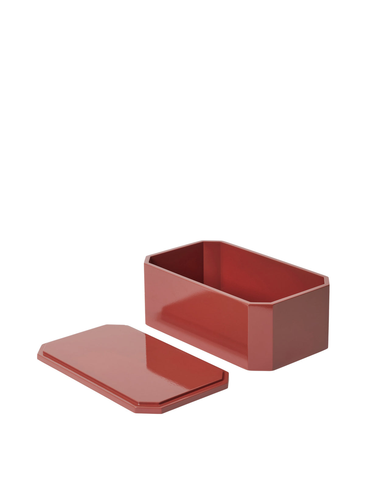 Nova Storage Box 25 x 15 in Picante Red präsentiert im Onlineshop von KAQTU Design AG. Aufbewahrungsbox ist von Ferm Living