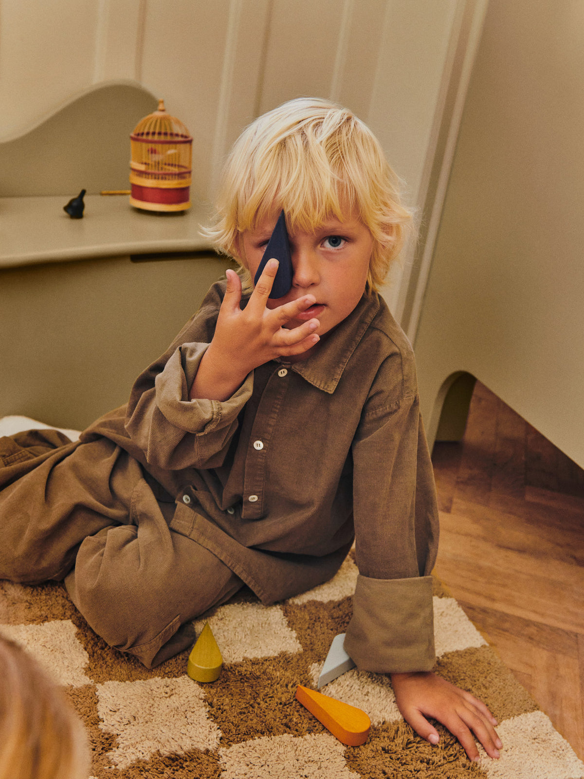 Mara Washable Rug in Tan/Warm Sand präsentiert im Onlineshop von KAQTU Design AG. Teppich ist von Ferm Living