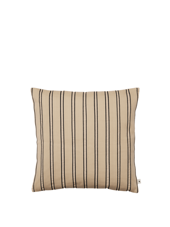 Stilvolles Twill Kissen in Cashmere/Black von Ferm Living, perfekt für moderne Inneneinrichtungen und als dekoratives Element.