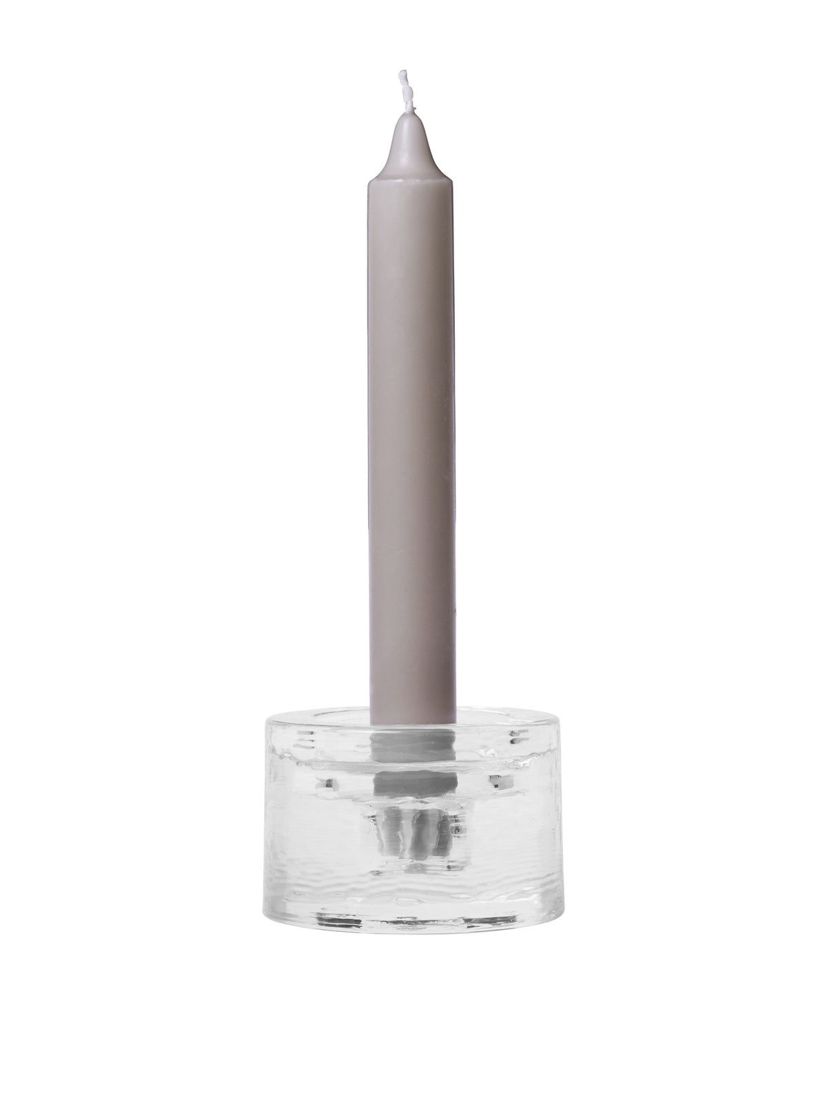 Gradia Candle Holder Round in Clear präsentiert im Onlineshop von KAQTU Design AG. Kerzenständer ist von Ferm Living
