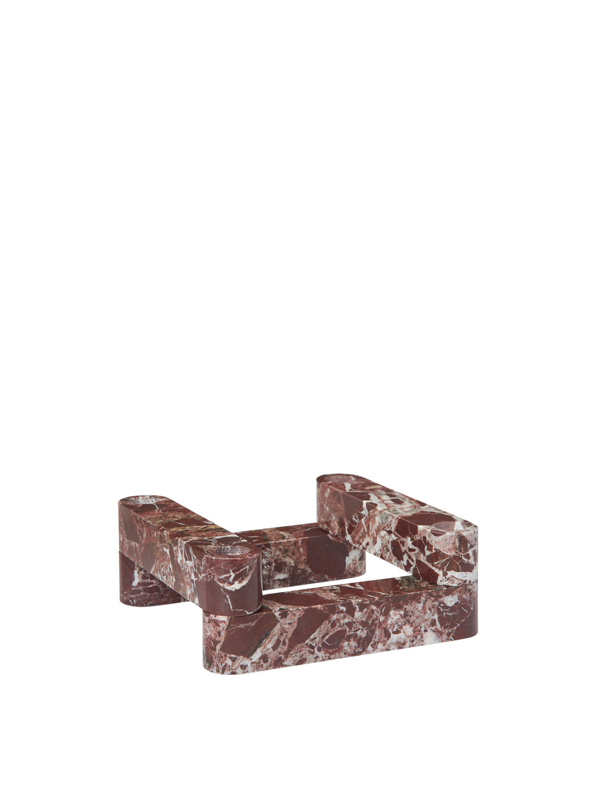 Newel Modular Kerzenhalter  Set aus 4 in Rosso Levanto präsentiert im Onlineshop von KAQTU Design AG. Kerzenständer ist von Ferm Living