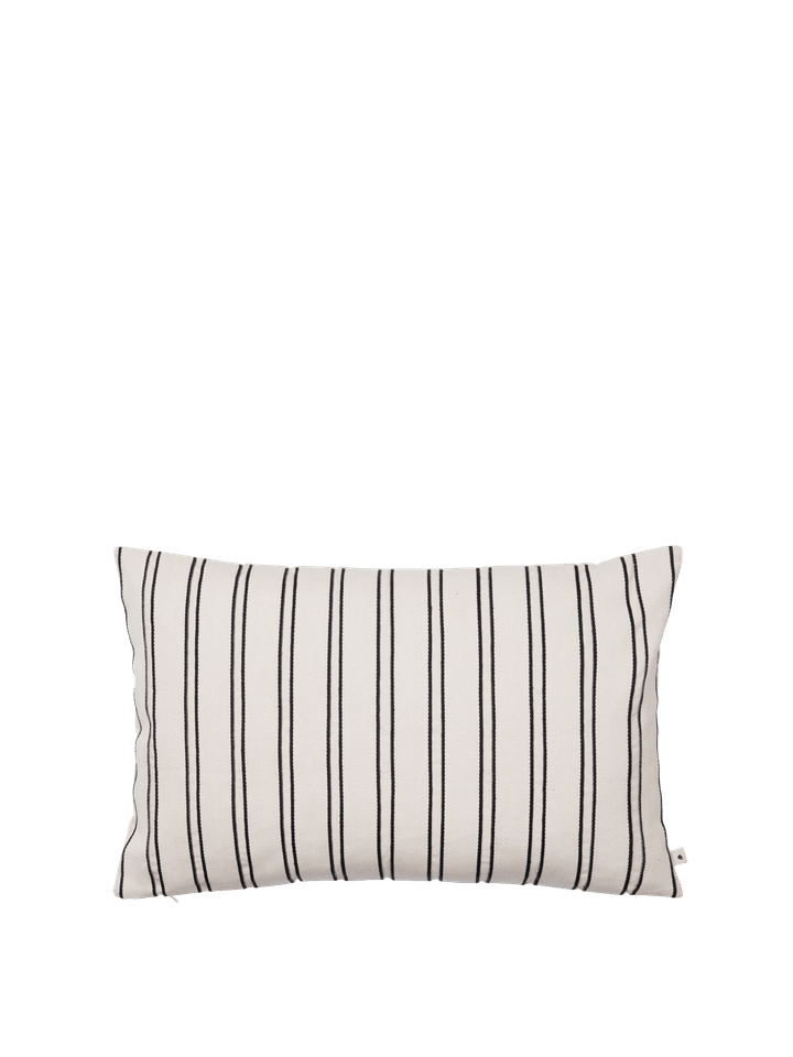 Twill Kissenbezug rechteckig  in Off-white/Black präsentiert im Onlineshop von KAQTU Design AG. Deko Kissenbezug ist von Ferm Living
