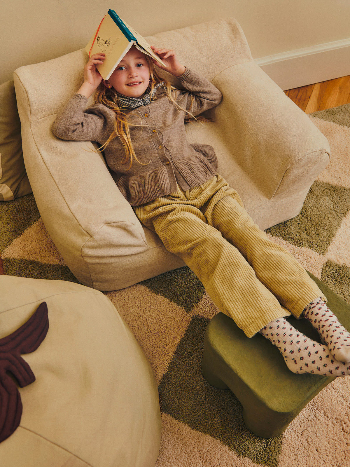 Tilt Rug 140 x 200 in Elm Green präsentiert im Onlineshop von KAQTU Design AG. Teppich ist von Ferm Living