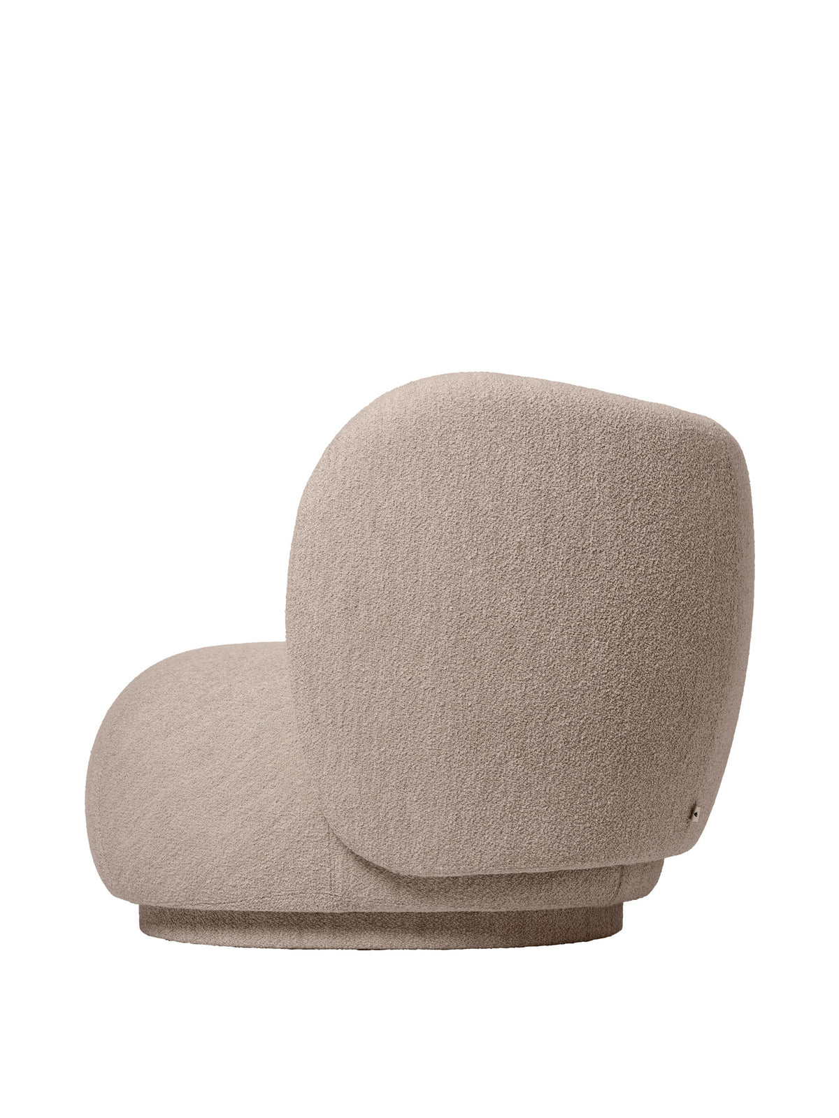 Modulares Sofa Rico Armlehne rechts von Ferm Living mit gerundeter Form und gepolstertem Bezug