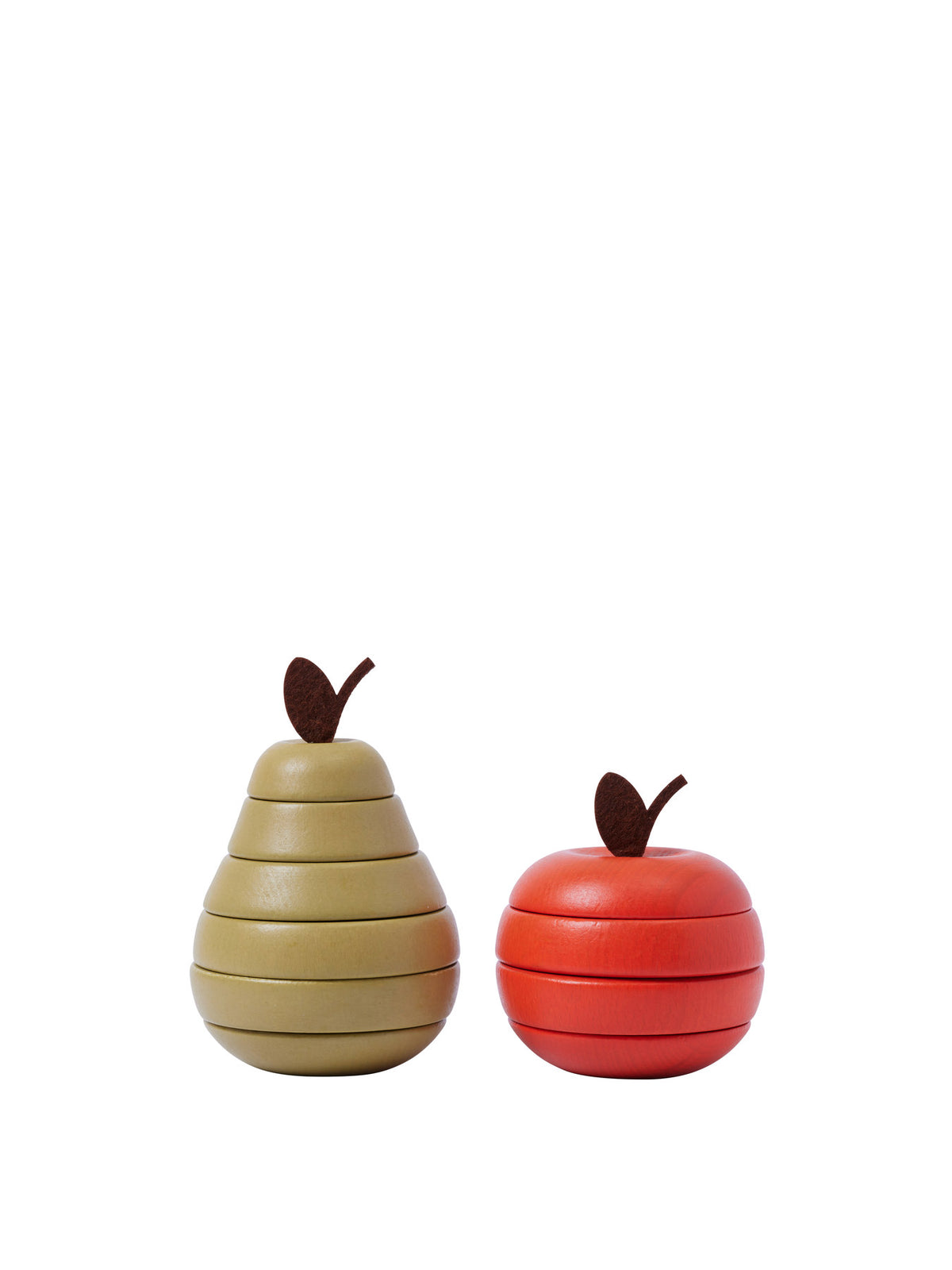 Stacking Apple and Pear Set of 2 in Multi präsentiert im Onlineshop von KAQTU Design AG. Spielzeug ist von Ferm Living