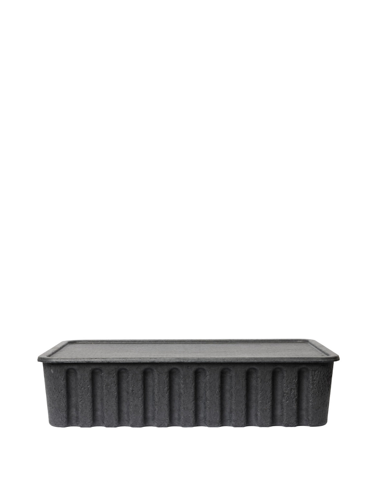 Paper Pulp Box Extra Large in Charcoal präsentiert im Onlineshop von KAQTU Design AG. Aufbewahrungsbox ist von Ferm Living