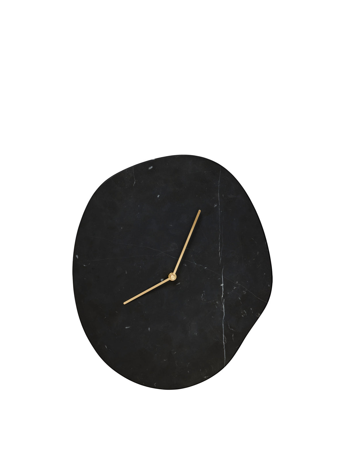 Melt Wall Clock in Black Marble präsentiert im Onlineshop von KAQTU Design AG. Wanduhr ist von Ferm Living