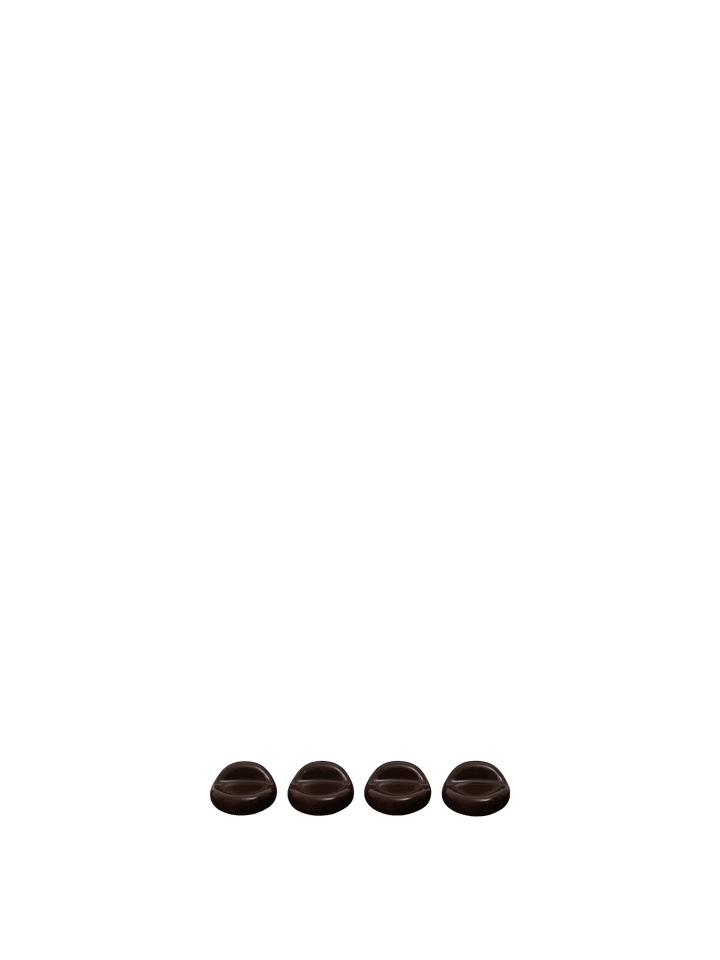 Nube Blumentopffüsse Set of 4  in Carob Brown präsentiert im Onlineshop von KAQTU Design AG. Blumentopf Untersetzer ist von Ferm Living
