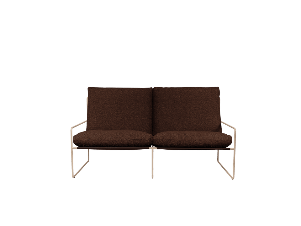 Desert 2 Sitzer Loungesofa  in Cashmere/Chestnut präsentiert im Onlineshop von KAQTU Design AG. Lounge Sofa ist von Ferm Living