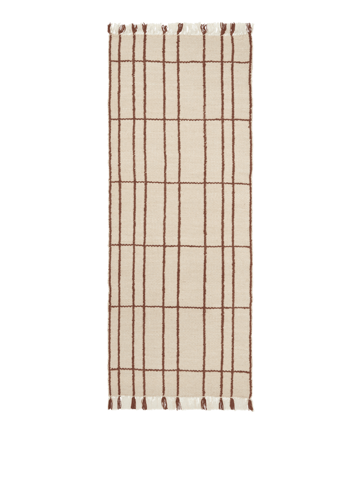 Sen Runner 80 x 200  in Parchment/Chestnut präsentiert im Onlineshop von KAQTU Design AG. Teppich ist von Ferm Living