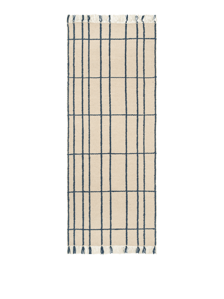 Sen Runner 80 x 200  in Parchment/Indigo präsentiert im Onlineshop von KAQTU Design AG. Teppich ist von Ferm Living
