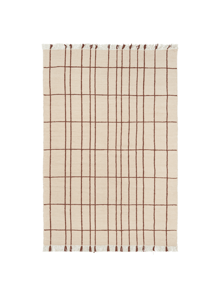 Sen Teppich 170 x 240  in Parchment/Chestnut präsentiert im Onlineshop von KAQTU Design AG. Teppich ist von Ferm Living