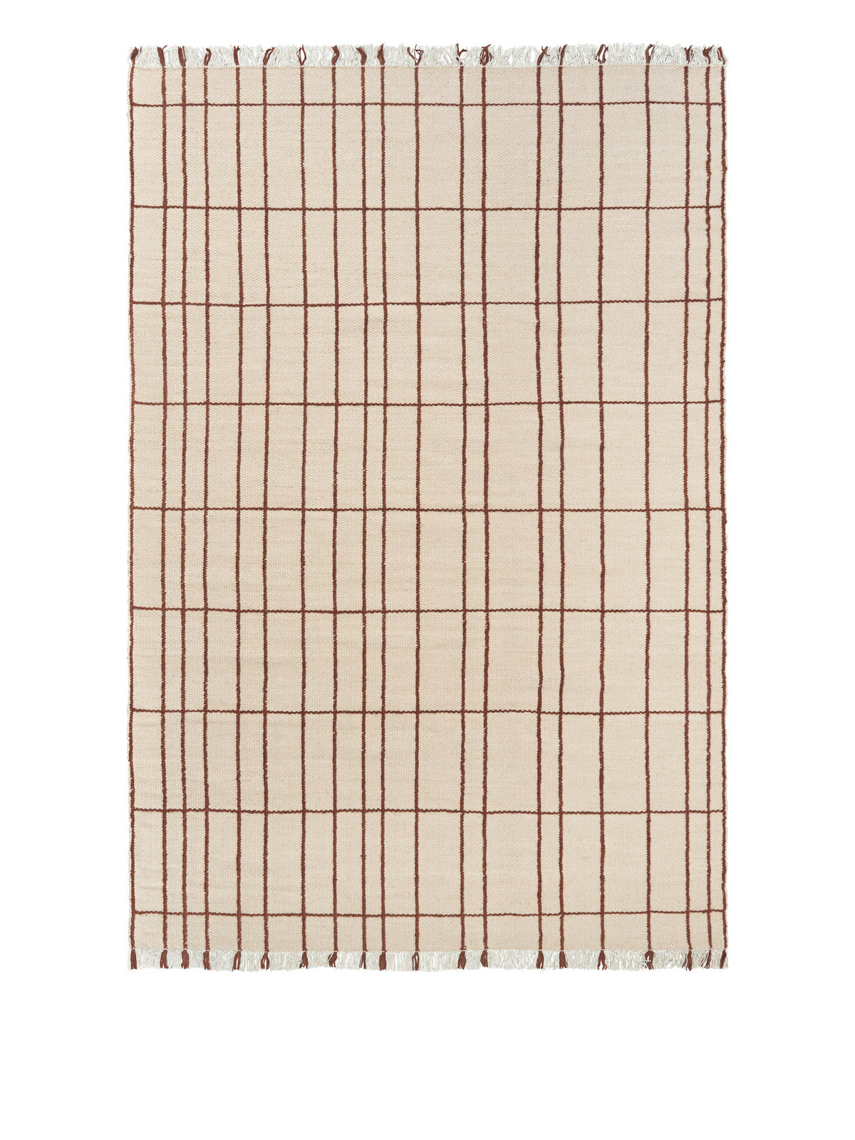 Sen Teppich 200 x 300 in Parchment/Chestnut präsentiert im Onlineshop von KAQTU Design AG. Teppich ist von Ferm Living