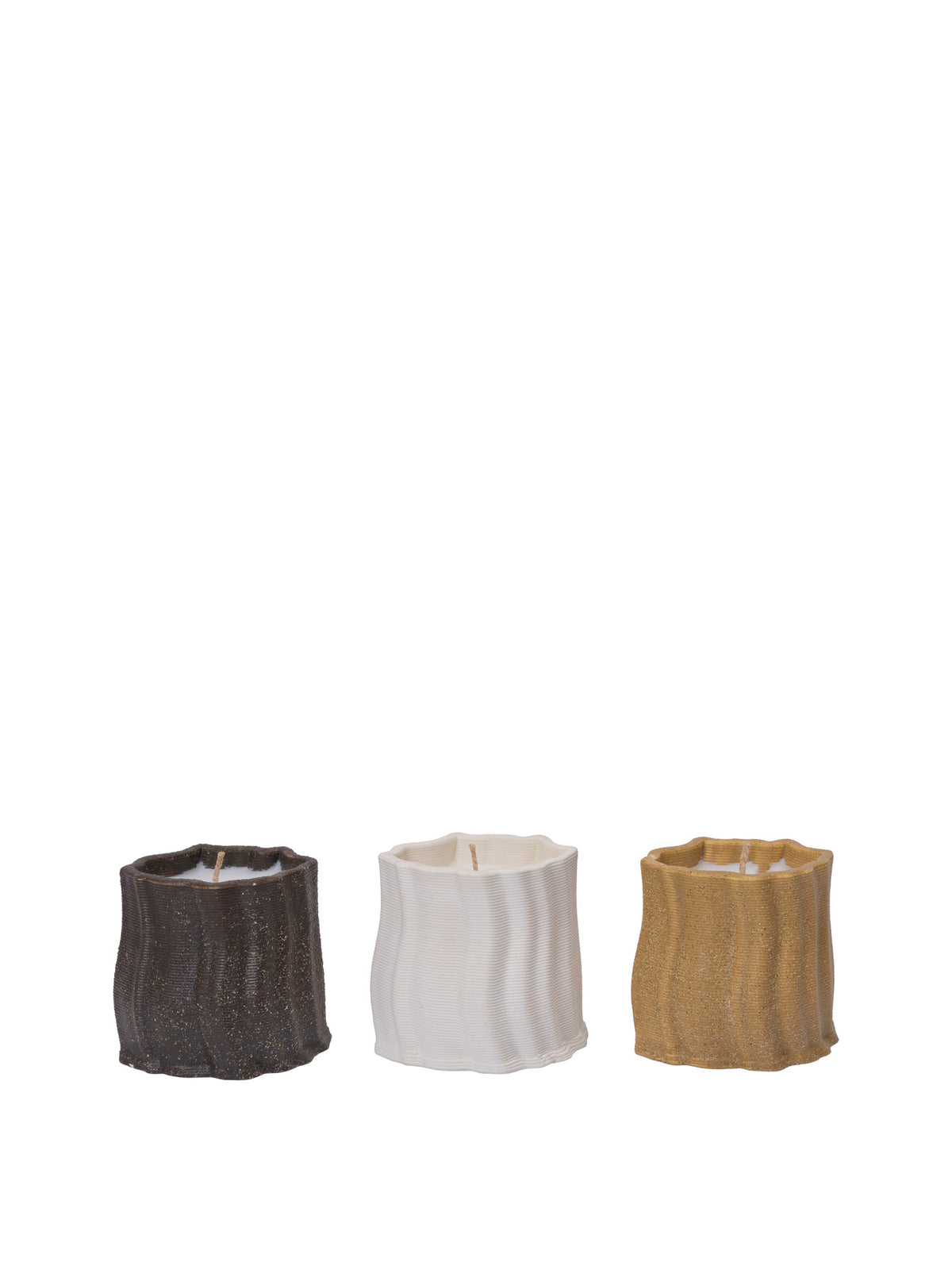 Rylith Scented Candles H6 Set of 3 in Multi präsentiert im Onlineshop von KAQTU Design AG. Kerzen ist von Ferm Living