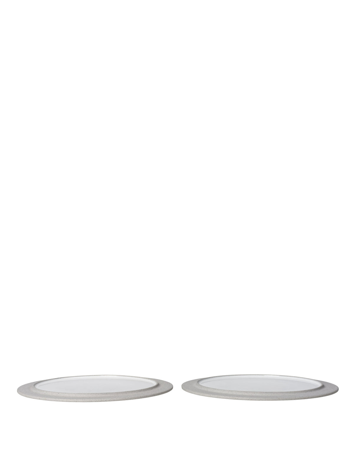 Sonae Dinner Plates 28 Set of 2 in Grey/White präsentiert im Onlineshop von KAQTU Design AG. Teller ist von Ferm Living