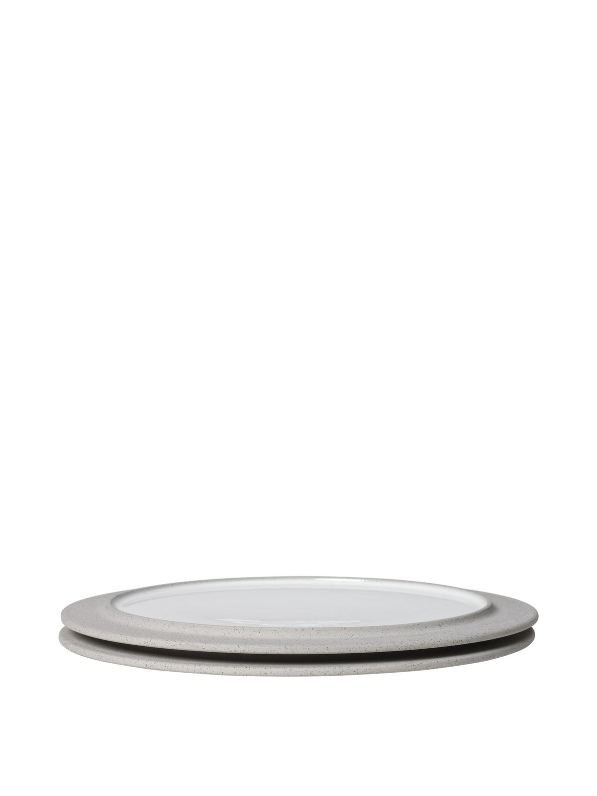 Sonae Dinner Plates 28 Set of 2 in Grey/White präsentiert im Onlineshop von KAQTU Design AG. Teller ist von Ferm Living