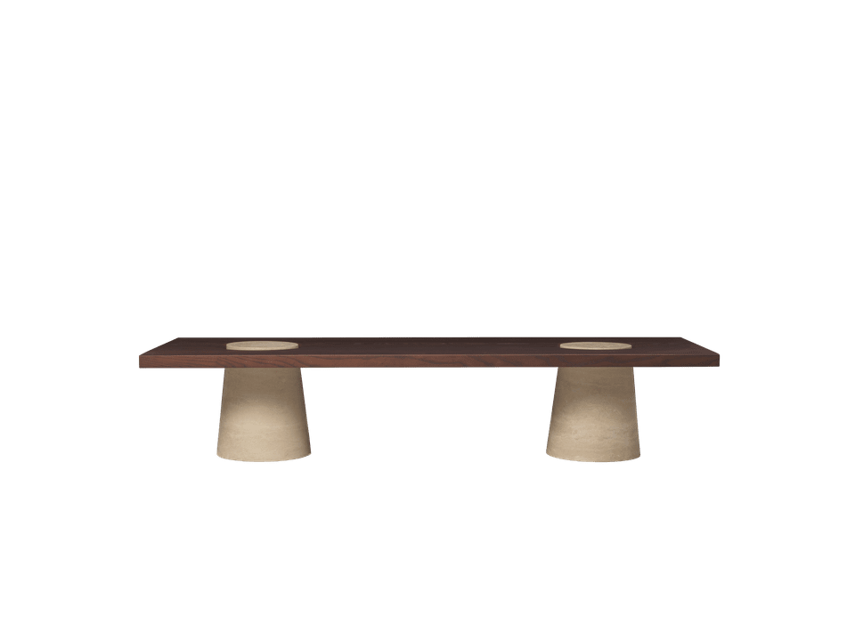 Grova Couchtisch Travertine in  präsentiert im Onlineshop von KAQTU Design AG. Couchtisch ist von Ferm Living