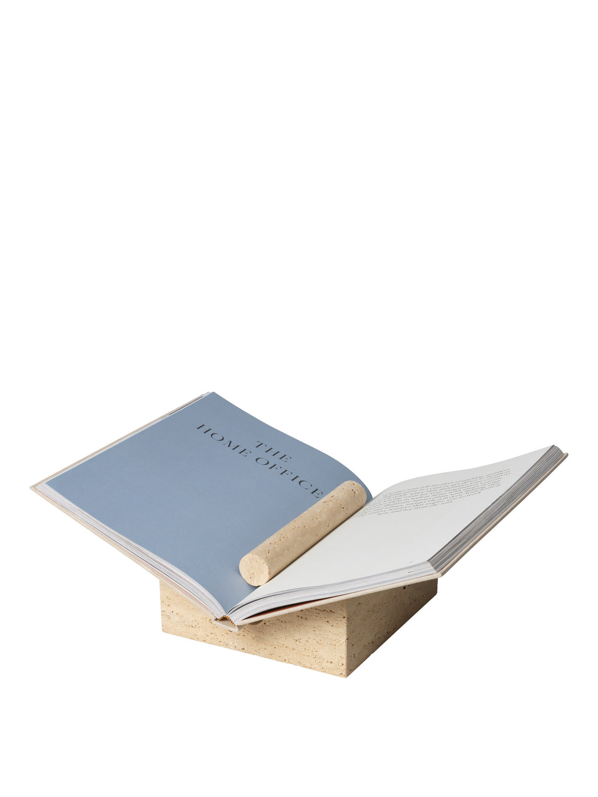 Tvara Book Stand in Travertin präsentiert im Onlineshop von KAQTU Design AG. Buchstütze ist von Ferm Living