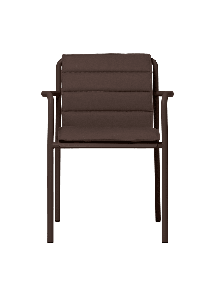 Dapple Kissen für Esszimmerstuhl in dunkler Schokoladenfarbe, stilvolles Gartenkissen von Ferm Living, ideal für gemütliche Sitzgelegenheiten.