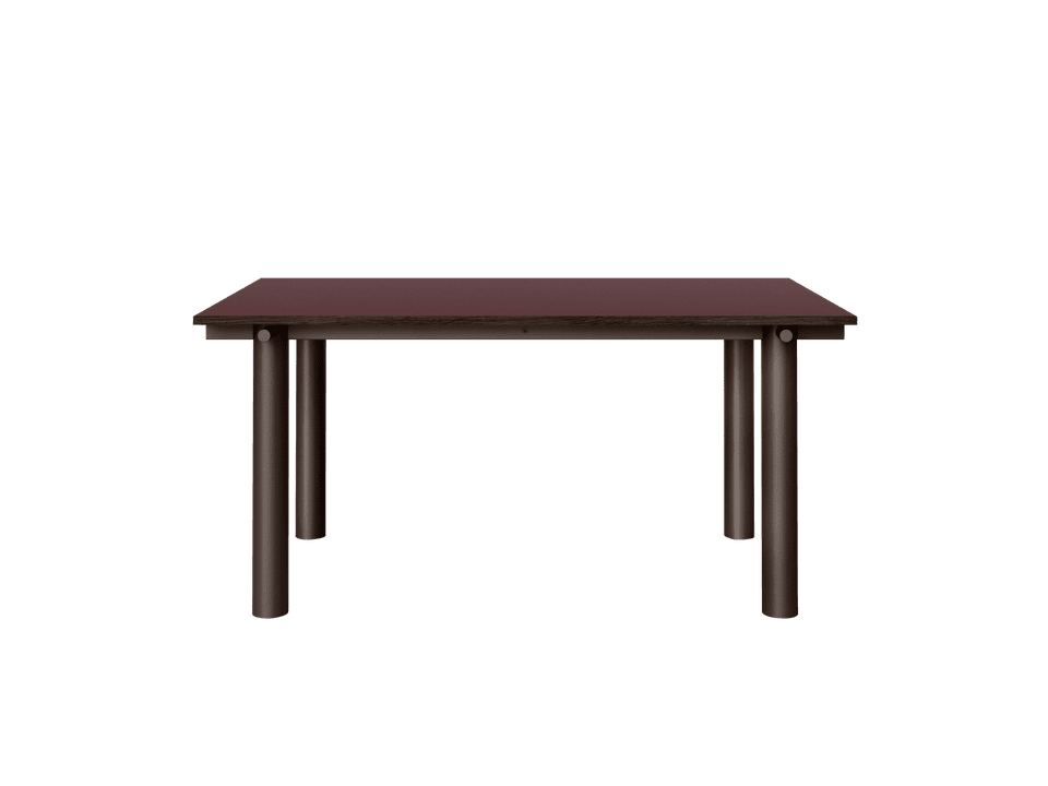 Atura Esstisch 160 x 90  in Dark Chocolate/Burgundy präsentiert im Onlineshop von KAQTU Design AG. Esstisch ist von Ferm Living