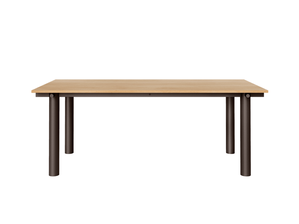 Atura Esstisch 200 x 90  in Dark Chocolate/Natural Oak Veneer präsentiert im Onlineshop von KAQTU Design AG. Esstisch ist von Ferm Living