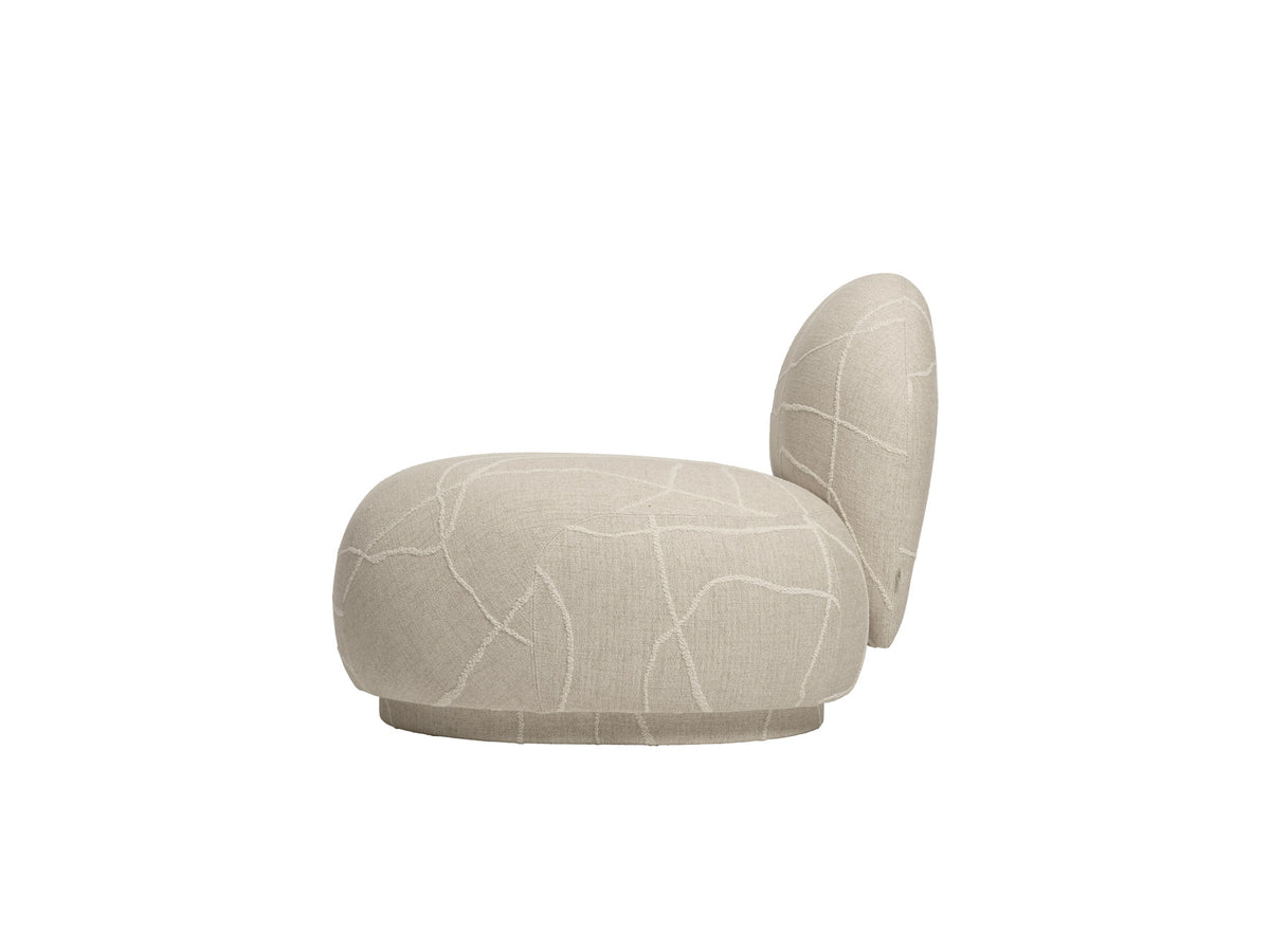 Modulares Sofa Rico Open-End Rechts in Bouclé mit gerundeter Form, Ferm Living