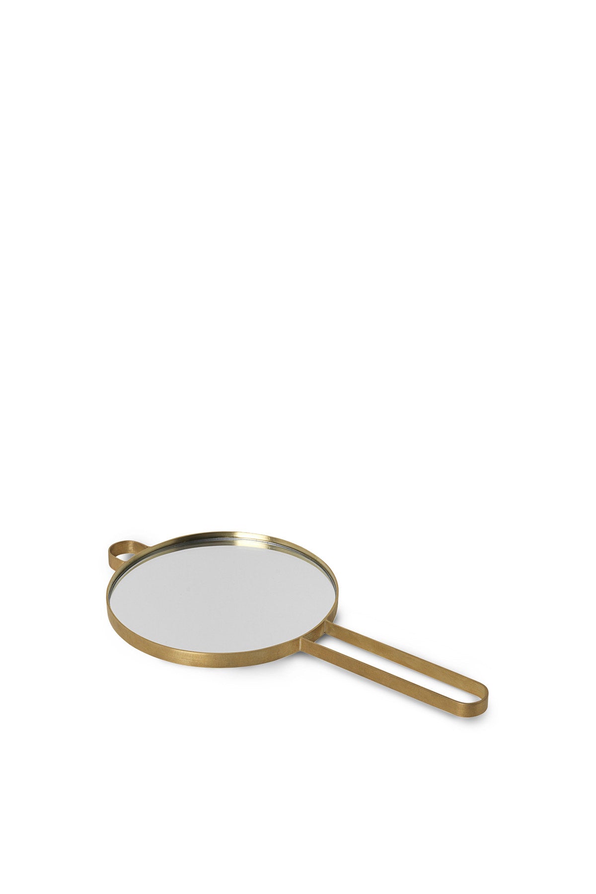 Poise Handspiegel in Messing präsentiert im Onlineshop von KAQTU Design AG. Handspiegel ist von Ferm Living