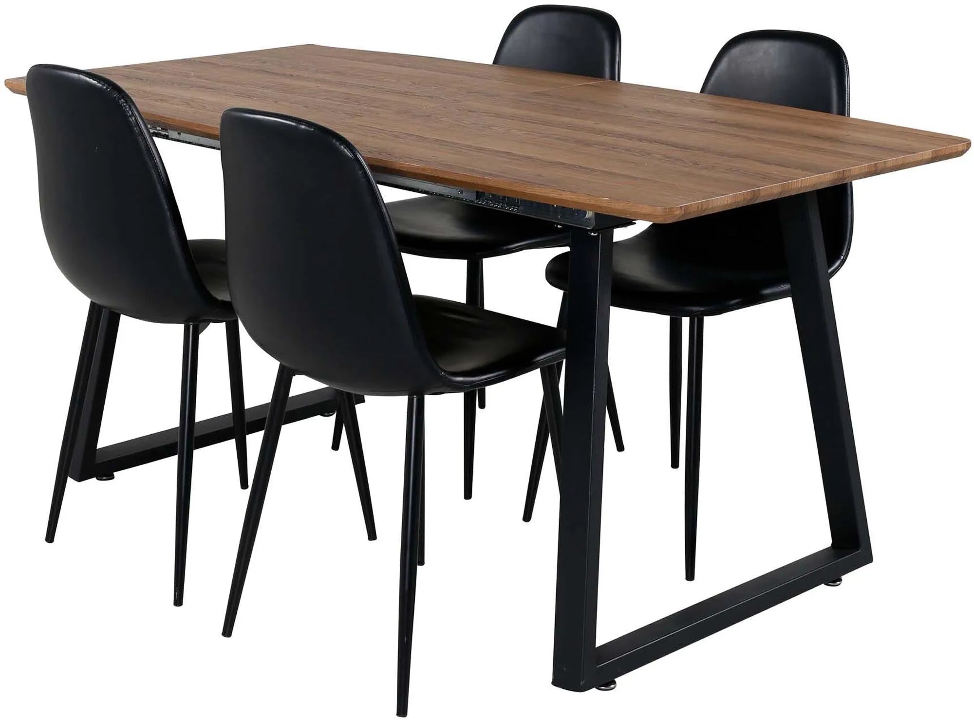 Das Inca Esszimmerset (Polar) von Venture Home umfasst einen 160cm Tisch und 4 stilvolle Stühle für modernes Esszimmerdesign.